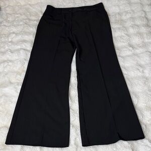 Vintage Norma Kamali Black Wide-Leg Pants